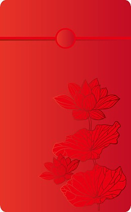 打开的荷花红包