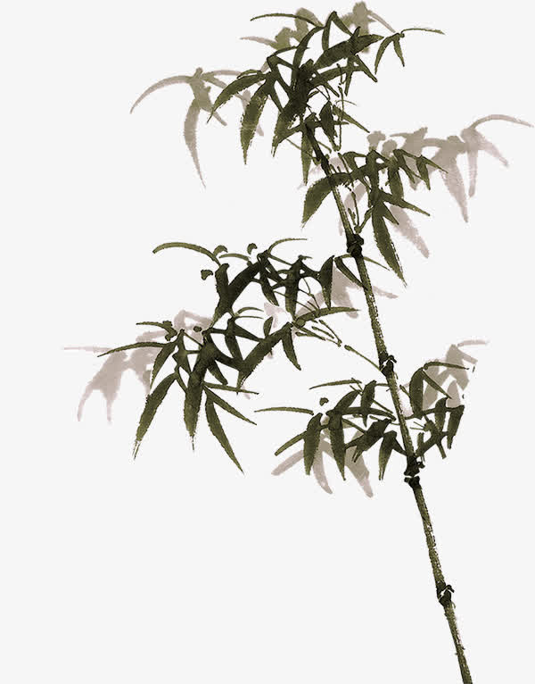 水墨竹子中国风装饰图案