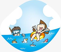 海上游泳矢量