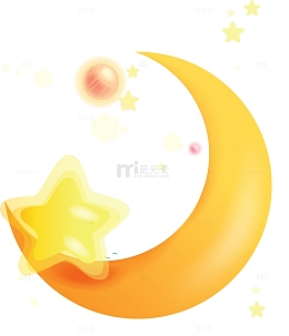 月牙图案月牙图片素材 卡通可爱