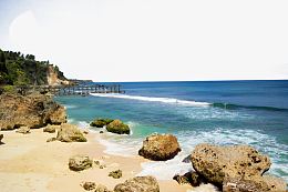 巴厘岛金巴兰海滩高清摄影图