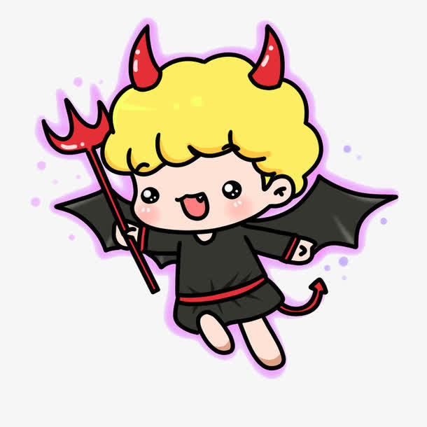 卡通金发恶魔