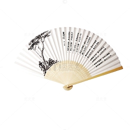 水墨画扇子