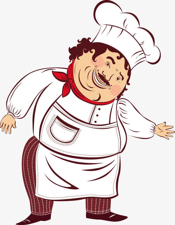 矢量卡通厨师