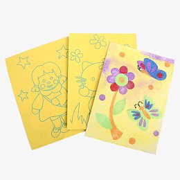 儿童创意刮刮涂色卡片