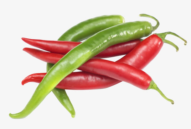 红色青色辣椒