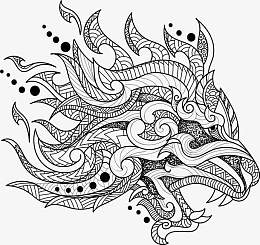 复古花纹龙头