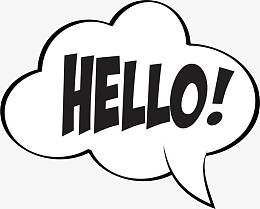 hello黑色对话框