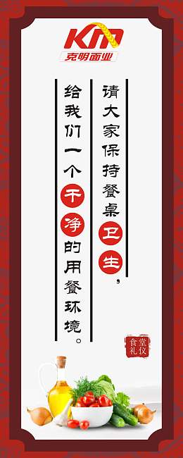 保持卫生宣传板