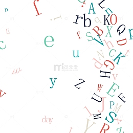 矢量字母背景