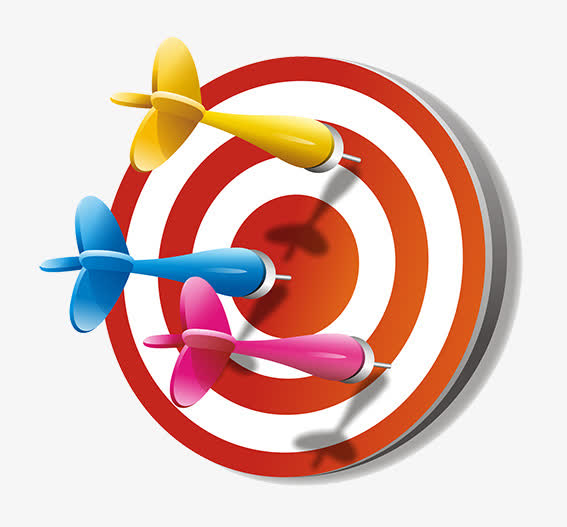 卡通彩色飞镖免抠素材免费下载_觅元素51yuansu.com