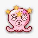 粉色眩晕章鱼