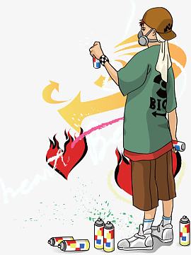 涂鸦人物素材素材-涂鸦人物素材图片元素-觅元素