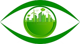 绿色眼睛装饰图案