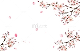 手绘桃花