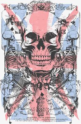 时尚骷髅头花纹