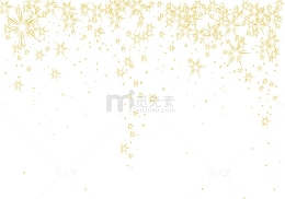 金色星光发光装饰元素