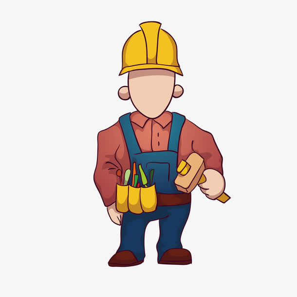 矢量素材装修工人