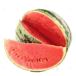 西瓜切开的西瓜红色西瓜瓤