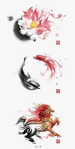 矢量中国风插画