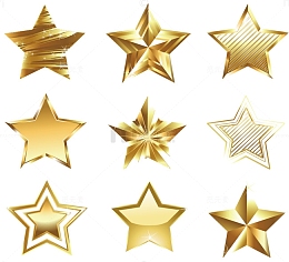 金色五角星图片