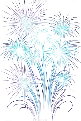紫色唯美烟花效果