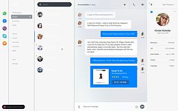 网页设计聊天窗口页面