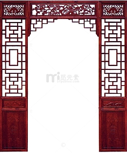 古典雕花窗户