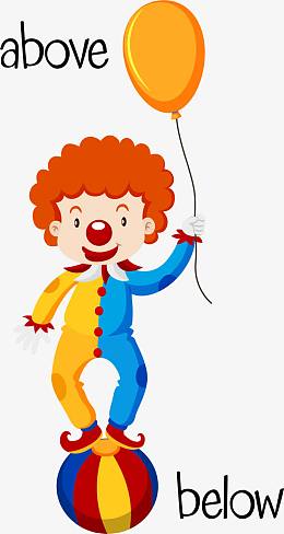 拿着气球的小丑