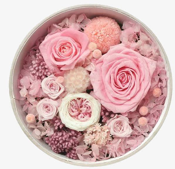 粉色花朵礼盒