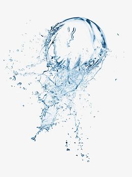 2017蓝色 水球 水花效果