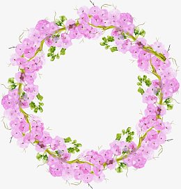 粉红色碎花花环