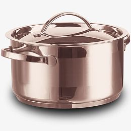 玫瑰金金属蒸锅
