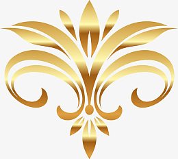 金色欧式花纹