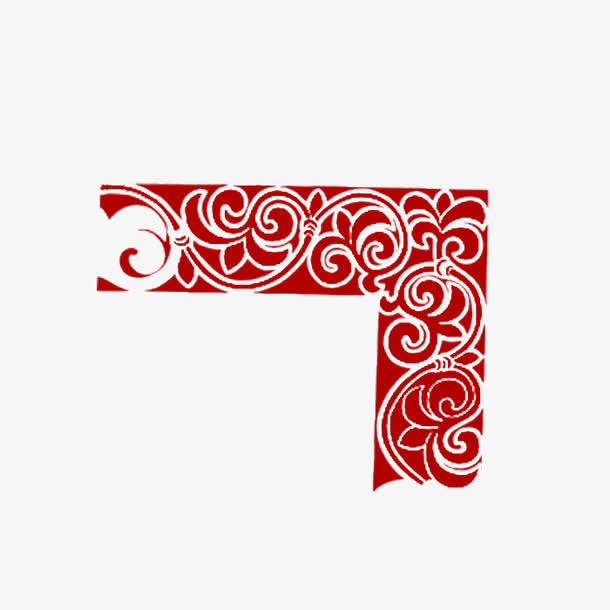 剪纸花纹素材免费下载_觅元素