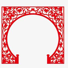 门框 仿古装饰图案