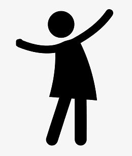 png卡通火柴人女标志矢量图标pngpng火柴人的一生pngpng挥手再见图标