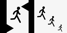 火柴人简笔画跳出束缚的世界