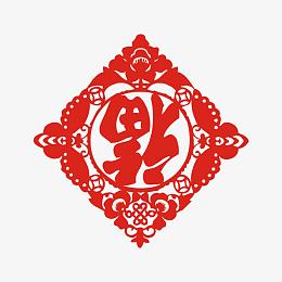 倒着的福字