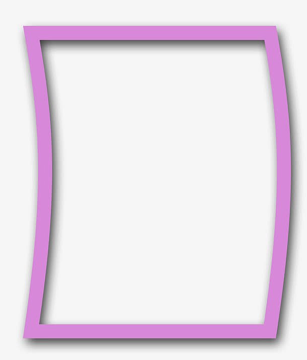 相框图标手绘边框 紫色边框