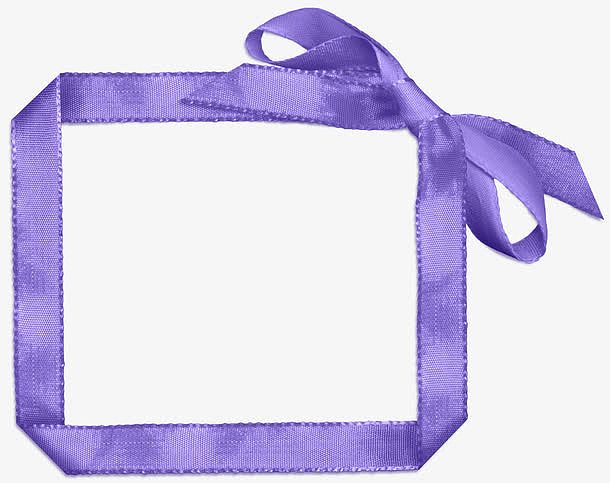 相框矢量图卡通图片 紫色蝴蝶结