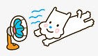 电风扇吹风素材