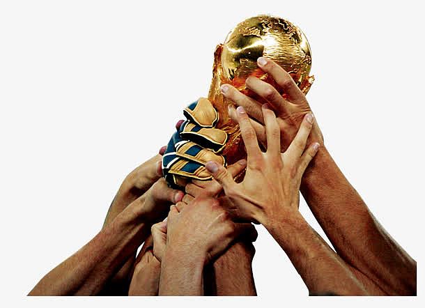 手举世界杯