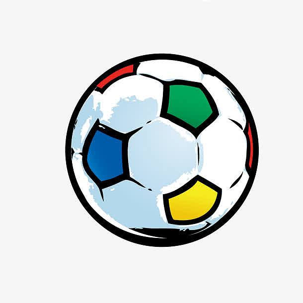 卡通旋转的世界杯足球矢量素材