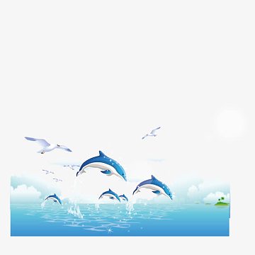 跳跃的海鲸