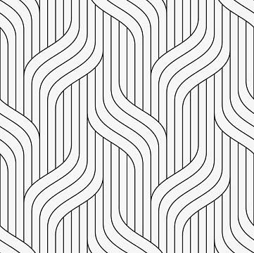 黑色简约波浪线条边框纹理