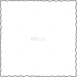 黑色简约波浪边框纹理