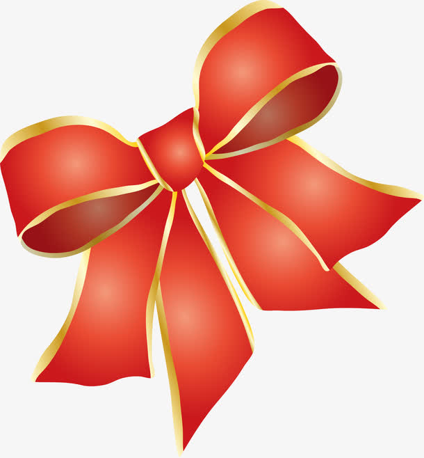 红色蝴蝶结矢量素材