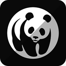 世界自然基金会社会阴影圆角矩形