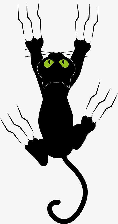 矢量手绘猫爪